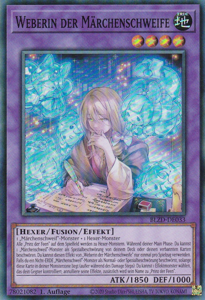 Weberin der Märchenschweife - Super Rare - Deutsch - BLZD-DE033 - 1. Auflage - Blazing Dominion - Yu-Gi-Oh!