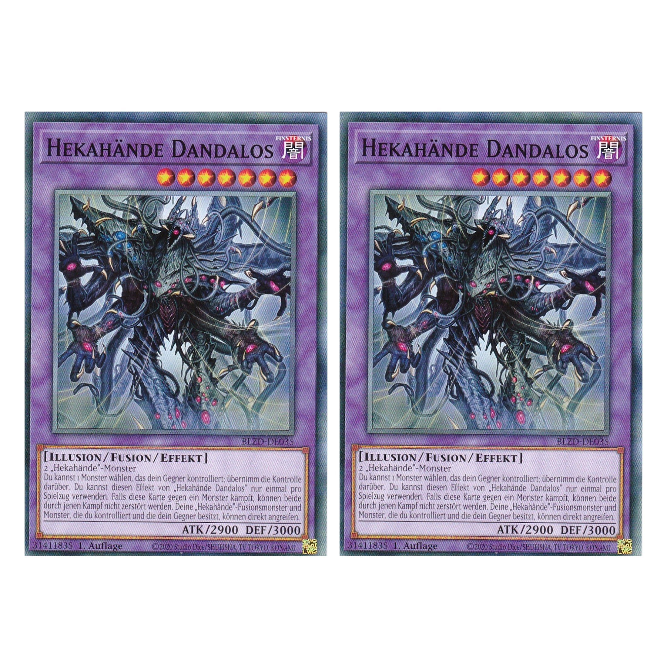 Hekahände Dandalos - Common - Deutsch - BLZD-DE035 - 1. Auflage - Blazing Dominion - Duo Set (2 Stück) - Yu-Gi-Oh!