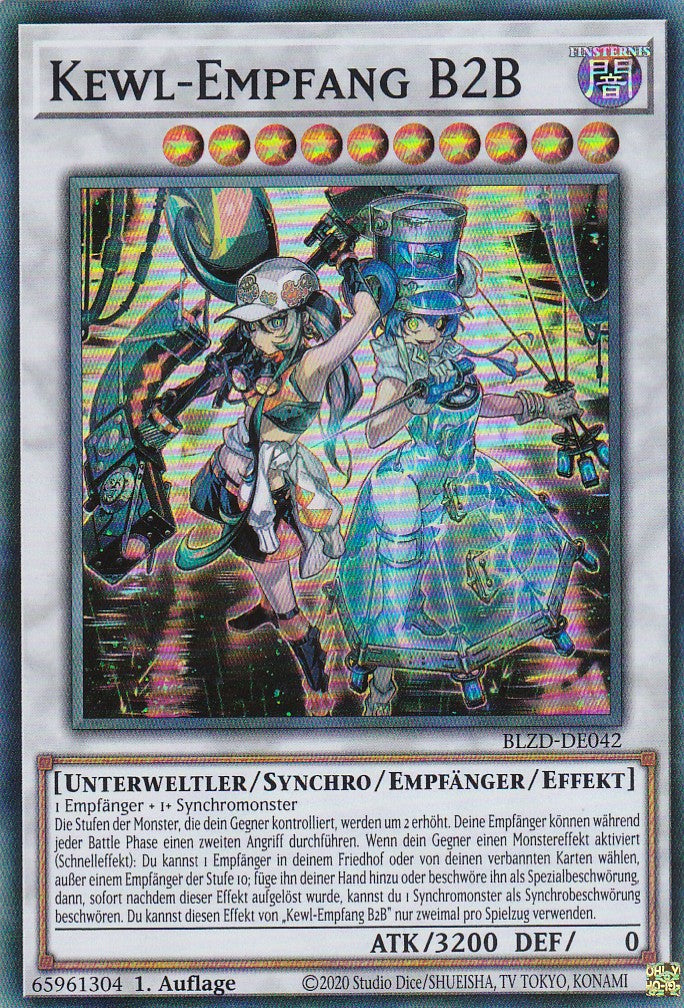 Kewl-Empfang B2B - Super Rare - Deutsch - BLZD-DE042 - 1. Auflage - Blazing Dominion - Yu-Gi-Oh!