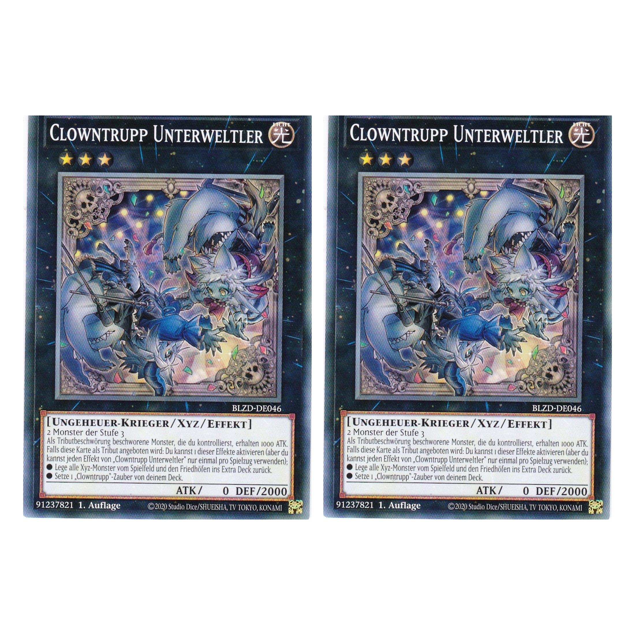 Clowntrupp Unterweltler - Common - Deutsch - BLZD-DE046 - 1. Auflage - Blazing Dominion - Duo Set (2 Stück) - Yu-Gi-Oh!