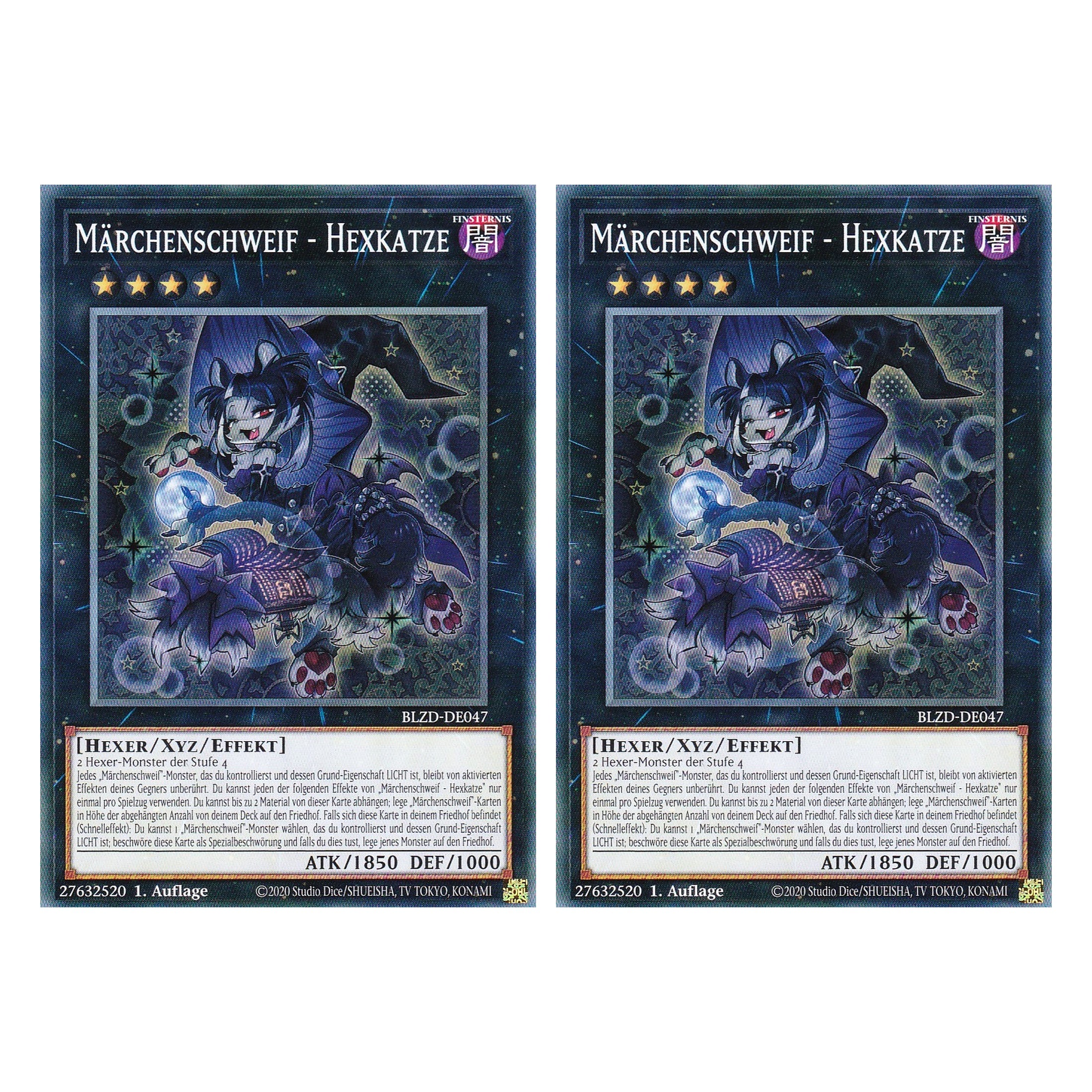 Märchenschweif - Hexkatze - Common - Deutsch - BLZD-DE047 - 1. Auflage - Blazing Dominion - Duo Set (2 Stück) - Yu-Gi-Oh!