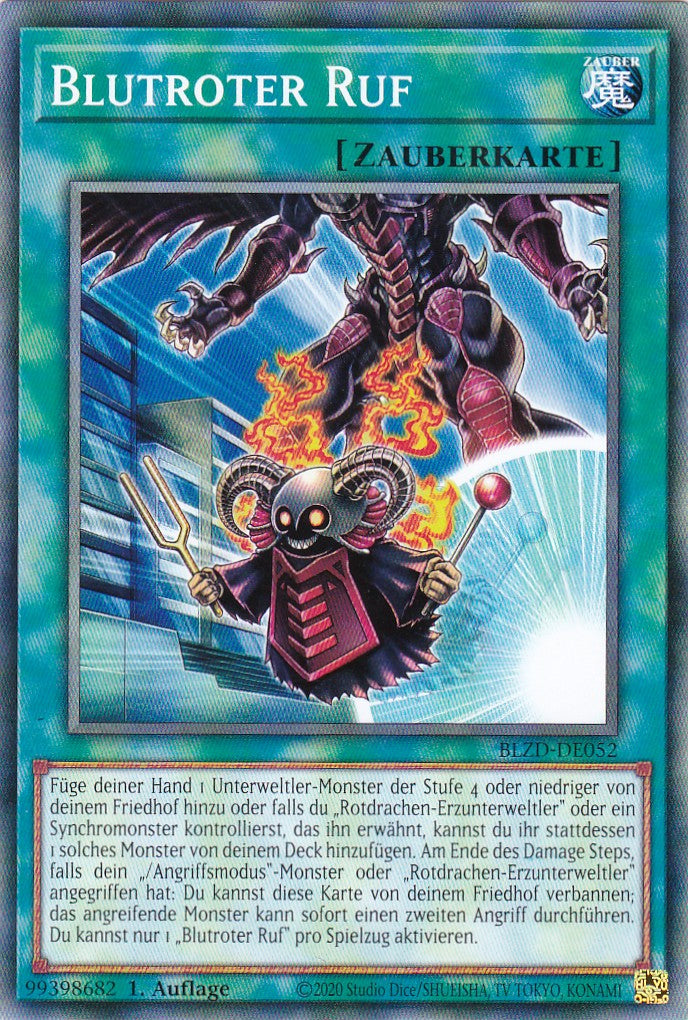 Blutroter Ruf - Common - Deutsch - BLZD-DE052 - 1. Auflage - Blazing Dominion - Yu-Gi-Oh!