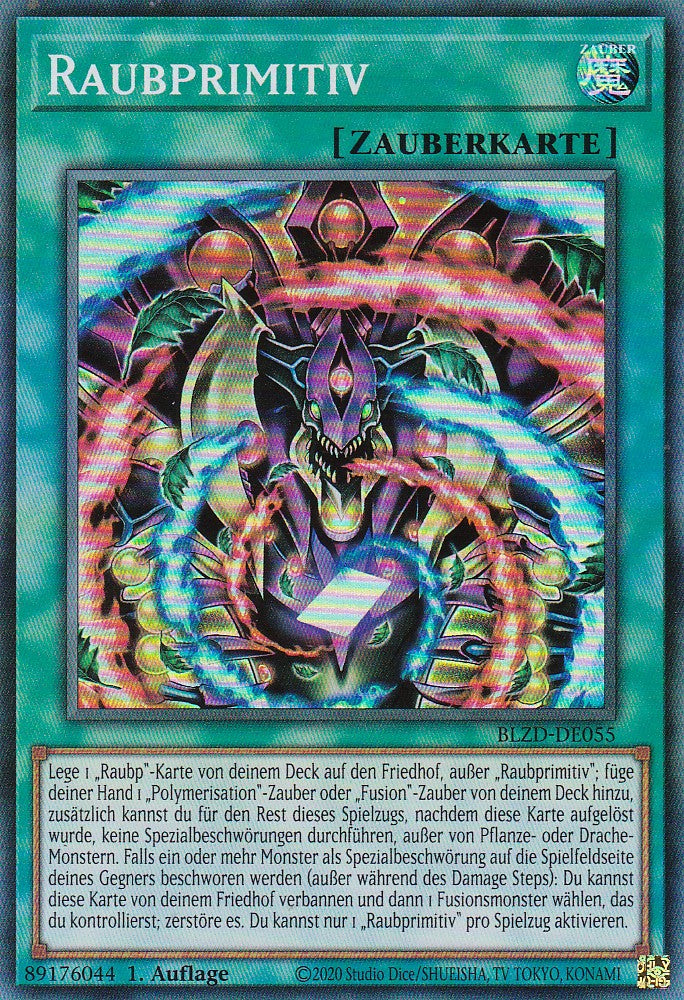 Raubprimitiv - Super Rare - Deutsch - BLZD-DE055 - 1. Auflage - Blazing Dominion - Yu-Gi-Oh!