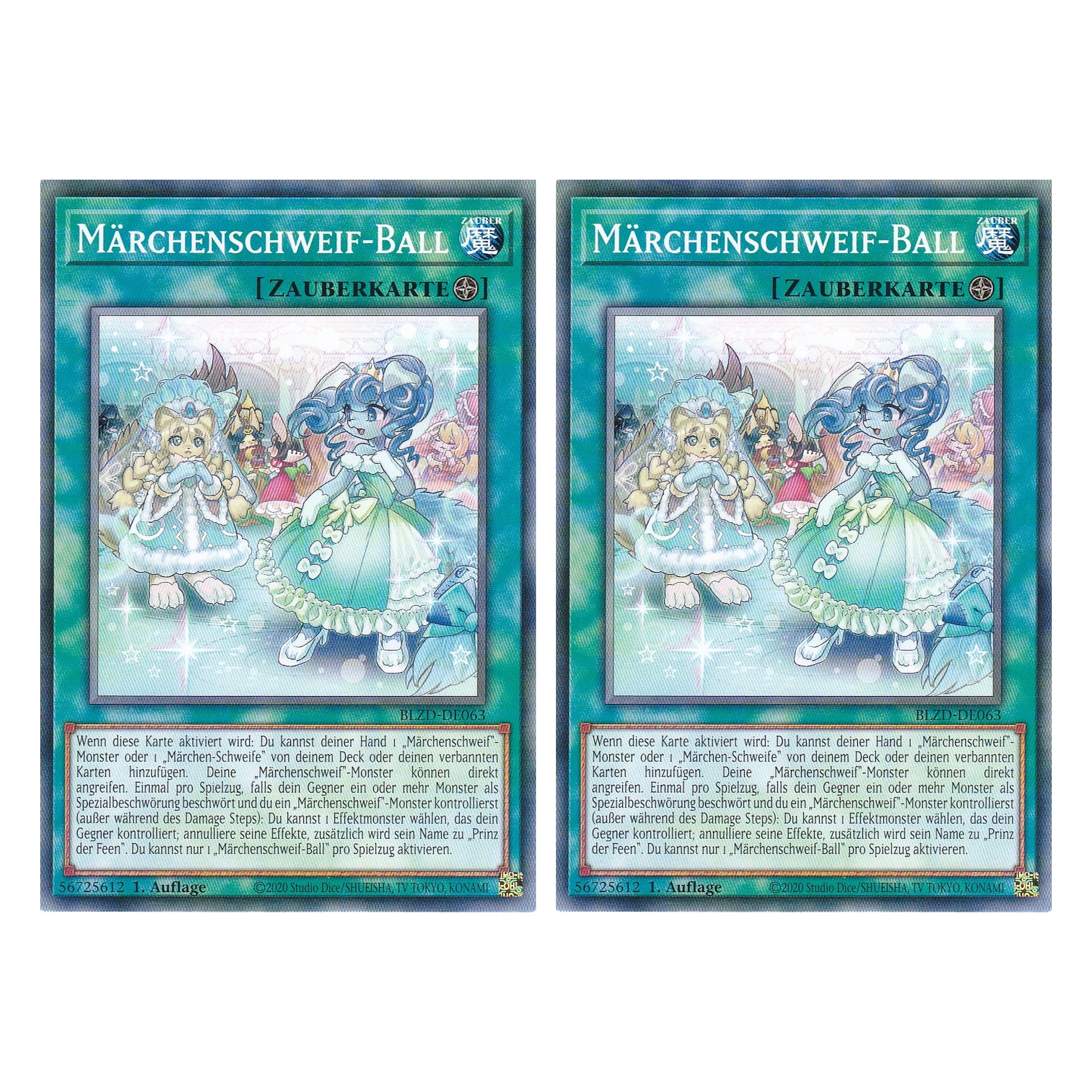 Märchenschweif-Ball - Common - Deutsch - BLZD-DE063 - 1. Auflage - Blazing Dominion - Duo Set (2 Stück) - Yu-Gi-Oh!