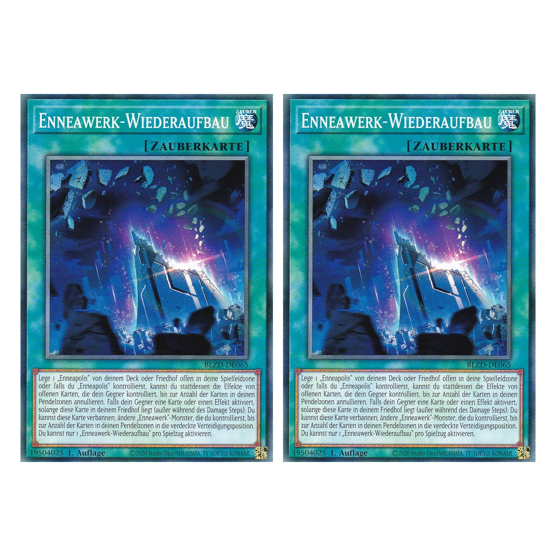 Enneawerk-Wiederaufbau - Common - Deutsch - BLZD-DE065 - 1. Auflage - Blazing Dominion - Duo Set (2 Stück) - Yu-Gi-Oh!