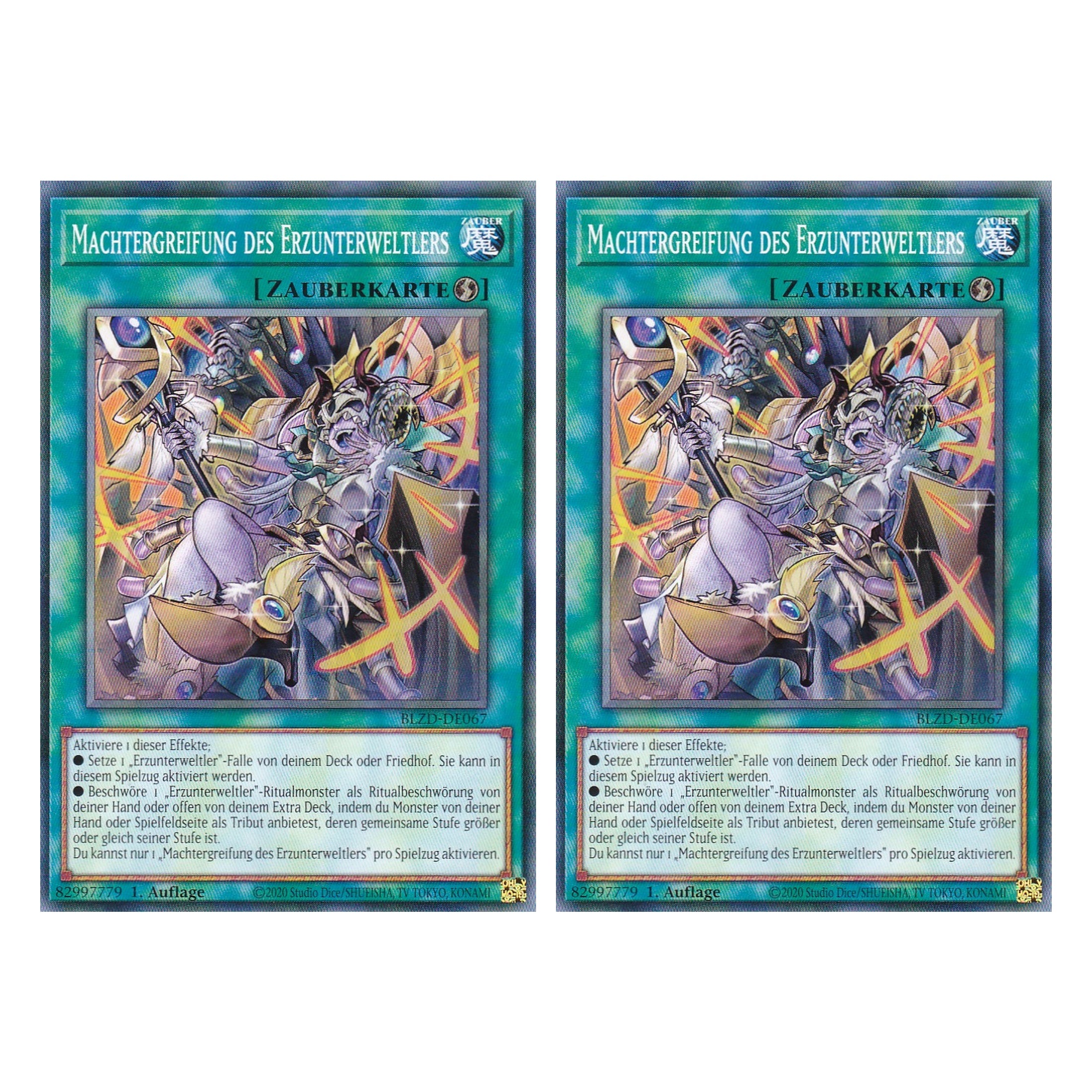 Machtergreifung des Erzunterweltlers - Common - Deutsch - BLZD-DE067 - 1. Auflage - Blazing Dominion - Duo Set (2 Stück) - Yu-Gi-Oh!