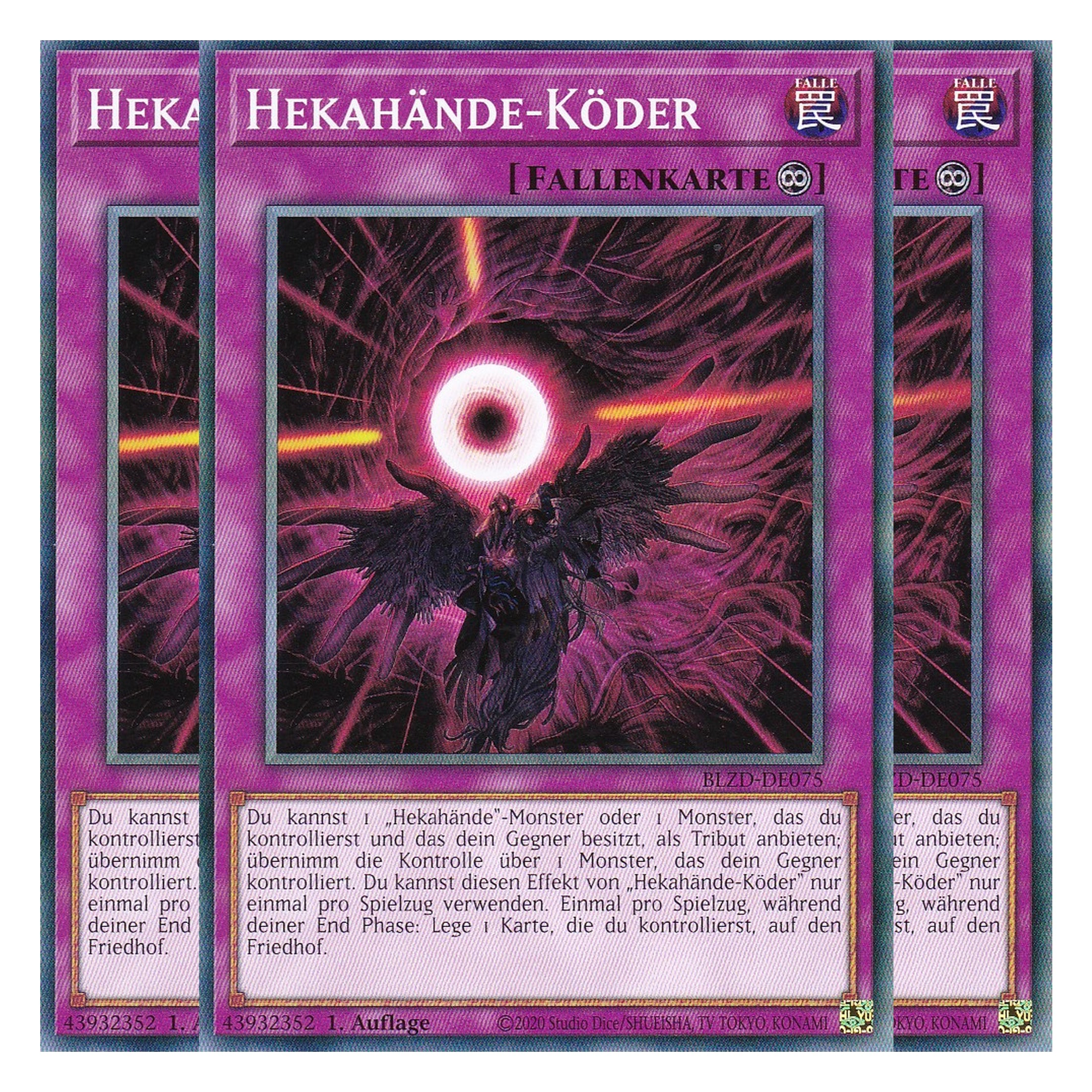 Hekahände-Köder - Common - Deutsch - BLZD-DE075 - 1. Auflage - Blazing Dominion - Playset (3 Kopien) - Yu-Gi-Oh!