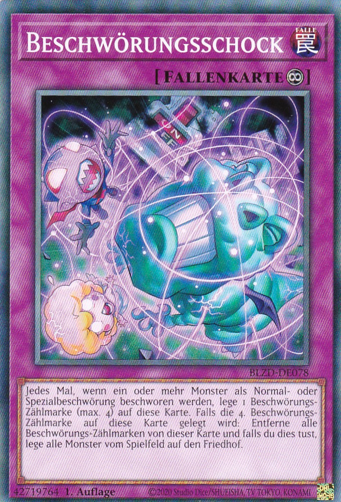 Beschwörungsschock - Common - Deutsch - BLZD-DE078 - 1. Auflage - Blazing Dominion - Yu-Gi-Oh!