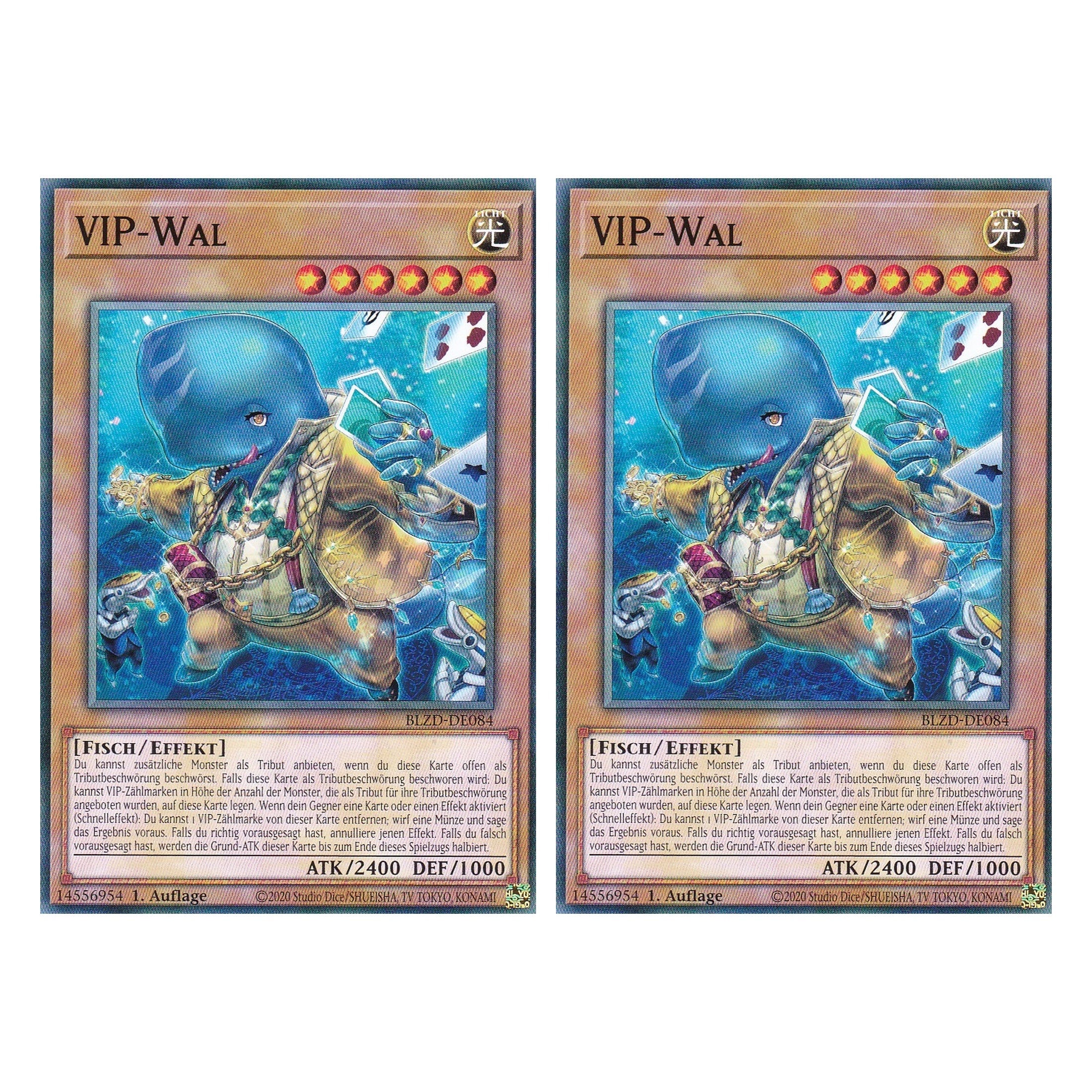 VIP-Wal - Common - Deutsch - BLZD-DE084 - 1. Auflage - Blazing Dominion - Duo Set (2 Stück) - Yu-Gi-Oh!