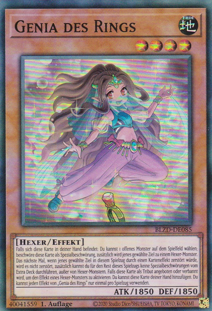 Genia des Rings - Super Rare - Deutsch - BLZD-DE085 - 1. Auflage - Blazing Dominion - Yu-Gi-Oh!