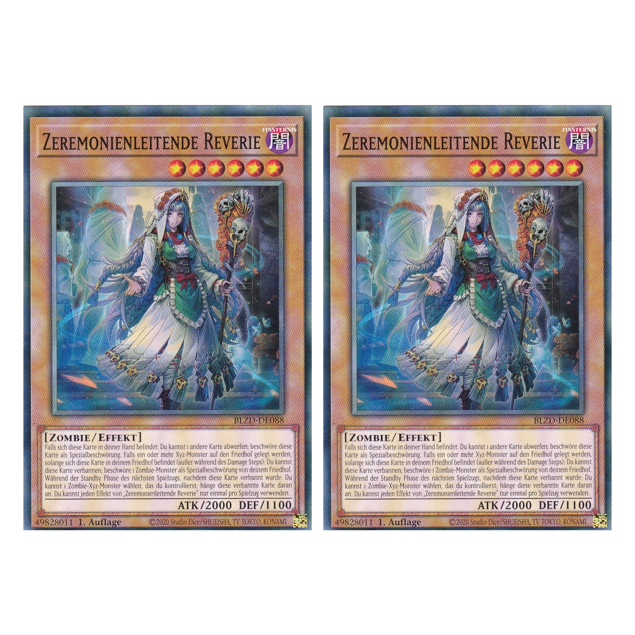 Zeremonienleitende Reverie - Common - Deutsch - BLZD-DE088 - 1. Auflage - Blazing Dominion - Duo Set (2 Stück) - Yu-Gi-Oh!