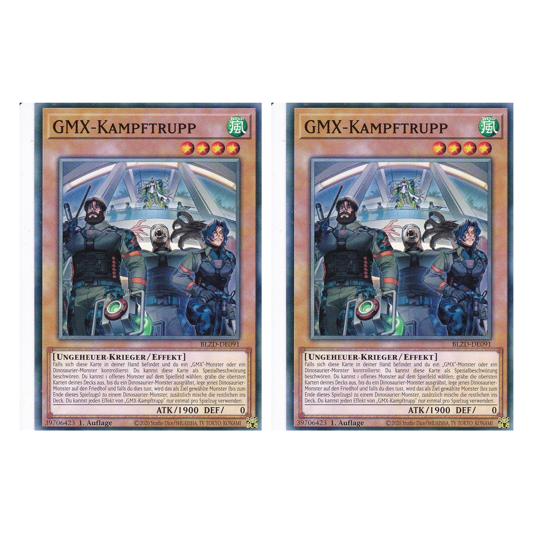 GMX-Kampftrupp - Common - Deutsch - BLZD-DE091 - 1. Auflage - Blazing Dominion - Duo Set (2 Stück) - Yu-Gi-Oh!