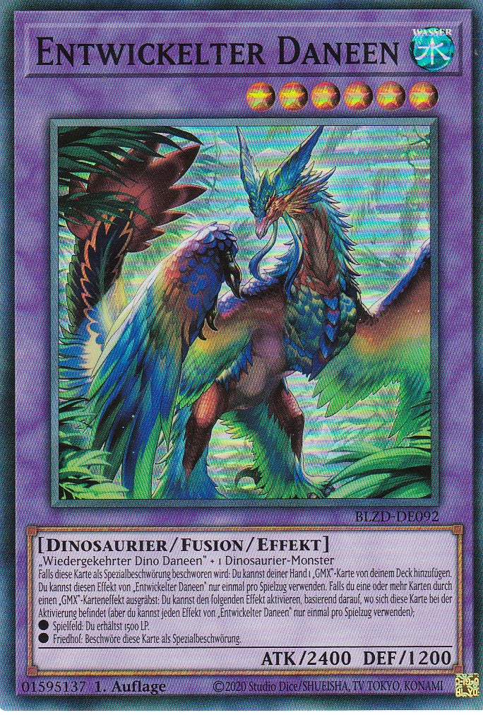 Entwickelter Daneen - Super Rare - Deutsch - BLZD-DE092 - 1. Auflage - Blazing Dominion - Yu-Gi-Oh!