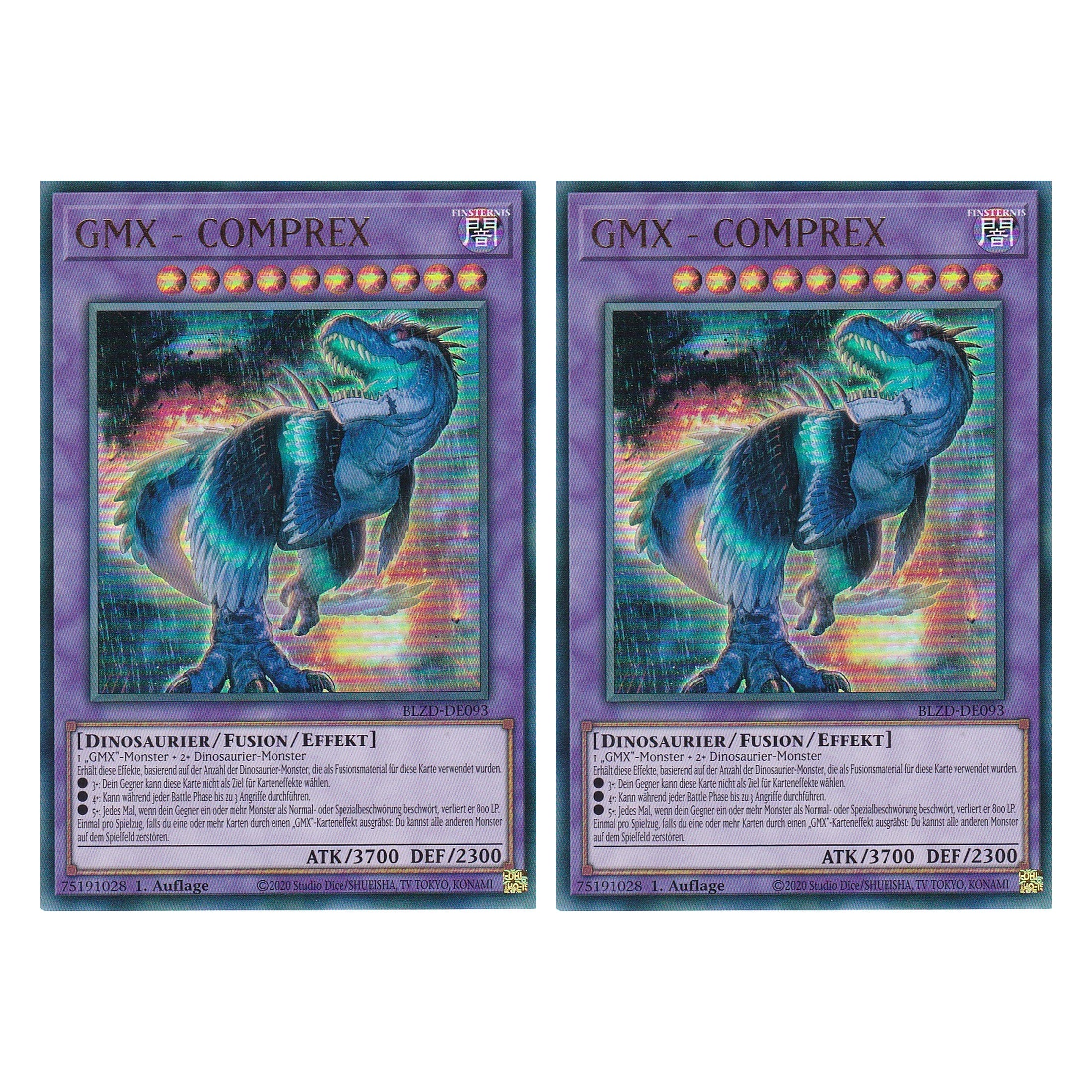 GMX - COMPREX - Ultra Rare - Deutsch - BLZD-DE093 - 1. Auflage - Blazing Dominion - Duo Set (2 Stück) - Yu-Gi-Oh!