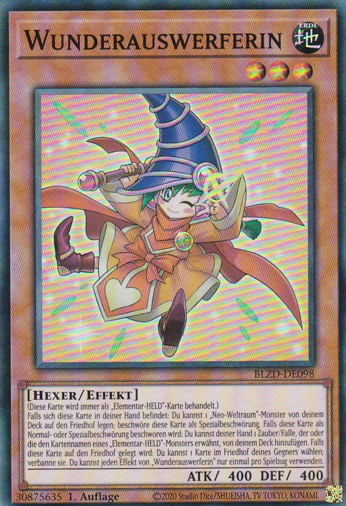 Wunderauswerferin - Super Rare - Deutsch - BLZD-DE098 - 1. Auflage - Blazing Dominion - Yu-Gi-Oh!