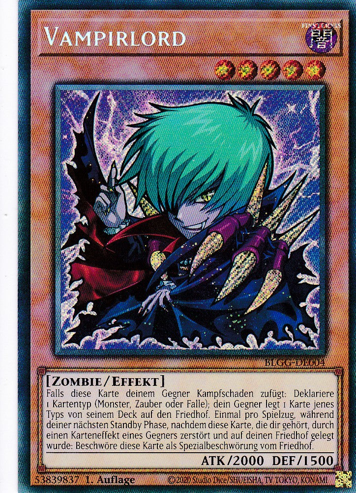 Vampirlord - BLGG-DE004 - Secret Rare - Deutsch - 1. Auflage - Battles of Legend: Glorious Gallery - Yu-Gi-Oh!