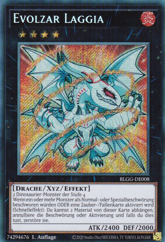 Evolzar Laggia - BLGG-DE008 - Secret Rare - Deutsch - 1. Auflage - Battles of Legend: Glorious Gallery - Yu-Gi-Oh!
