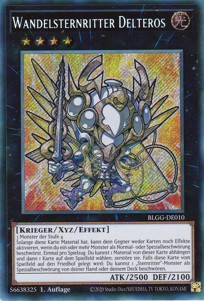 Wandelsternritter Delteros - BLGG-DE010 - Secret Rare - Deutsch - 1. Auflage - Battles of Legend: Glorious Gallery - Yu-Gi-Oh!