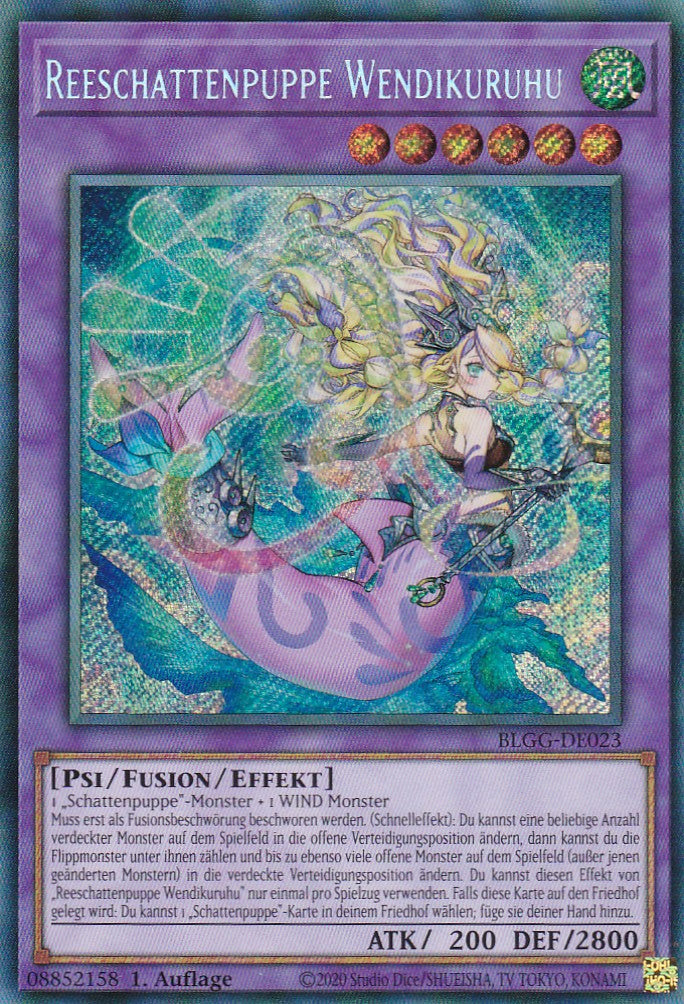 Reeschattenpuppe Wendikuruhu - BLGG-DE023 - Secret Rare - Deutsch - 1. Auflage - Battles of Legend: Glorious Gallery - Yu-Gi-Oh!