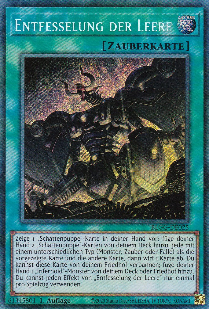 Entfesselung der Leere - BLGG-DE025 - Secret Rare - Deutsch - 1. Auflage - Battles of Legend: Glorious Gallery - Yu-Gi-Oh!