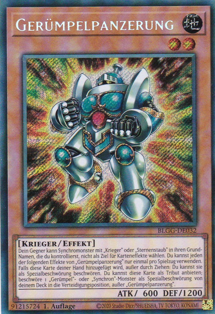 Gerümpelpanzerung - BLGG-DE032 - Secret Rare - Deutsch - 1. Auflage - Battles of Legend: Glorious Gallery - Yu-Gi-Oh!