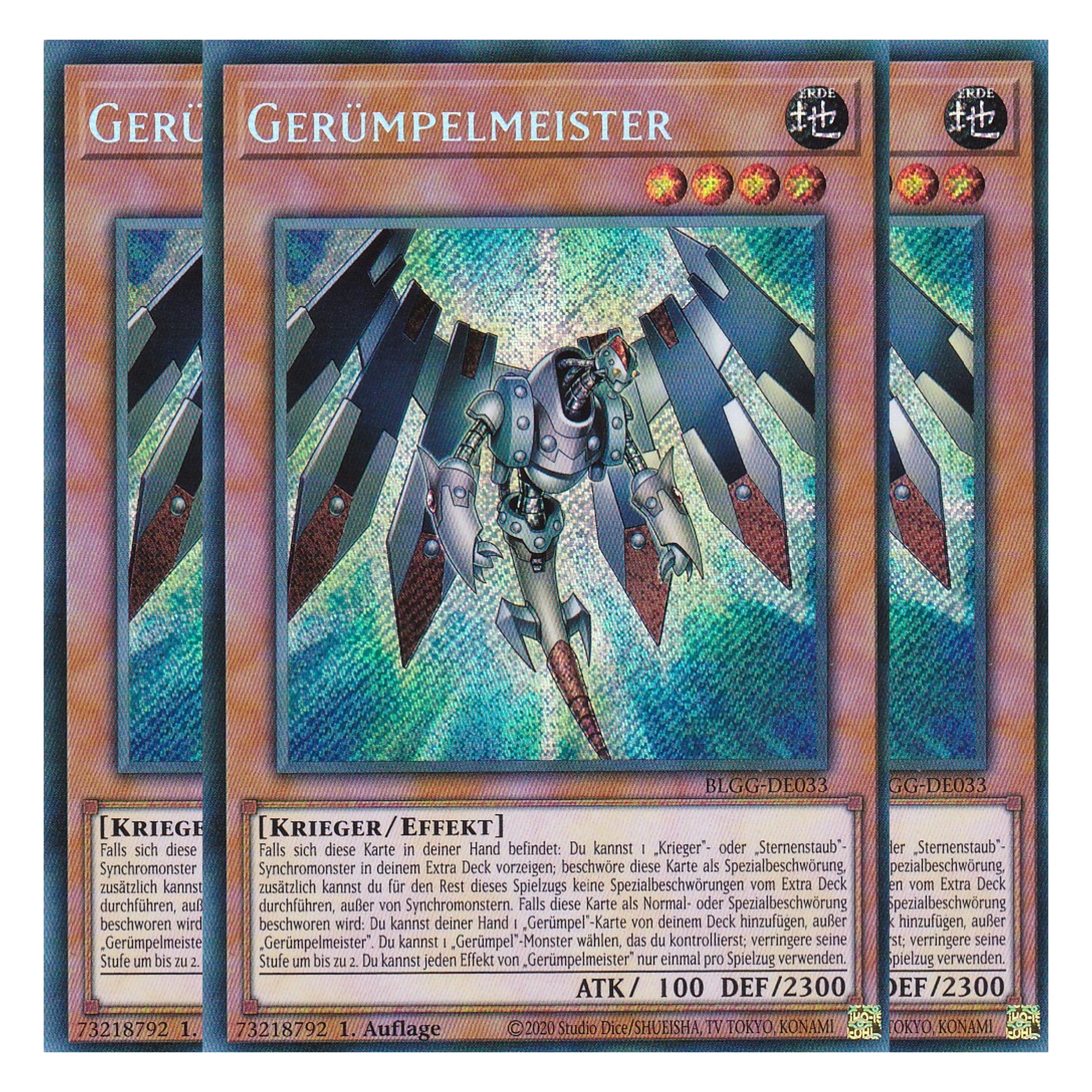Gerümpelmeister - BLGG-DE033 - Secret Rare - Deutsch - 1. Auflage - Battles of Legend: Glorious Gallery - Yu-Gi-Oh! - Playset (3 Kopien)