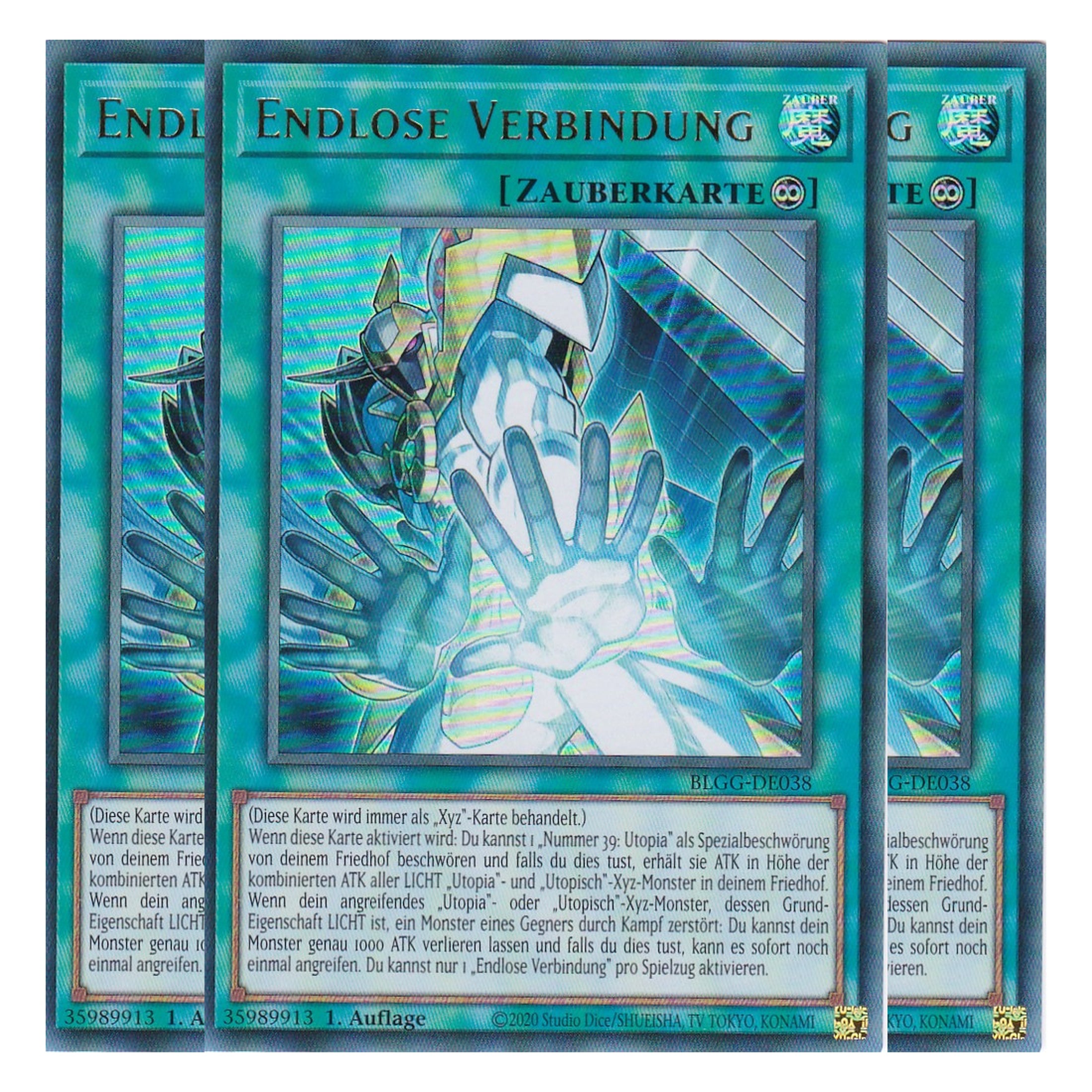 Endlose Verbindung - BLGG-DE038 - Ultra Rare - Deutsch - 1. Auflage - Battles of Legend: Glorious Gallery - Yu-Gi-Oh! - Playset (3 Kopien)