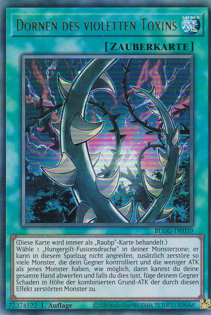 Dornen des violetten Toxins - BLGG-DE039 - Ultra Rare - Deutsch - 1. Auflage - Battles of Legend: Glorious Gallery - Yu-Gi-Oh!