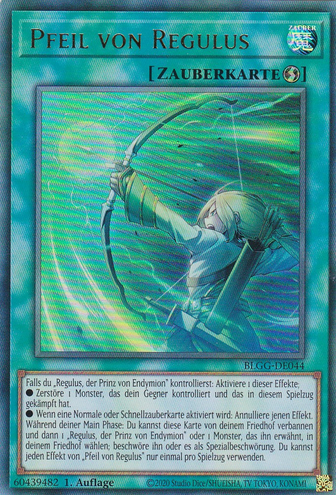 Pfeil von Regulus - BLGG-DE044 - Ultra Rare - Deutsch - 1. Auflage - Battles of Legend: Glorious Gallery - Yu-Gi-Oh!