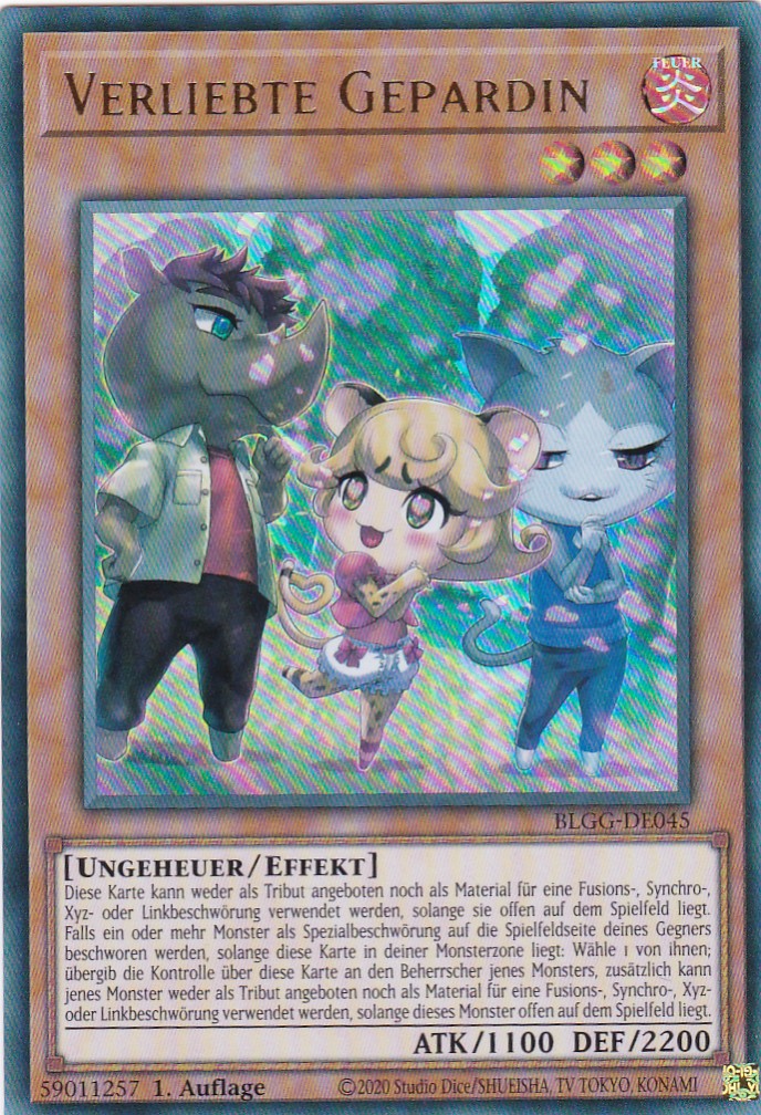 Verliebte Gepardin - BLGG-DE045 - Ultra Rare - Deutsch - 1. Auflage - Battles of Legend: Glorious Gallery - Yu-Gi-Oh!