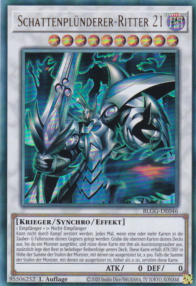 Schattenplünderer-Ritter 21 - BLGG-DE046 - Ultra Rare - Deutsch - 1. Auflage - Battles of Legend: Glorious Gallery - Yu-Gi-Oh!
