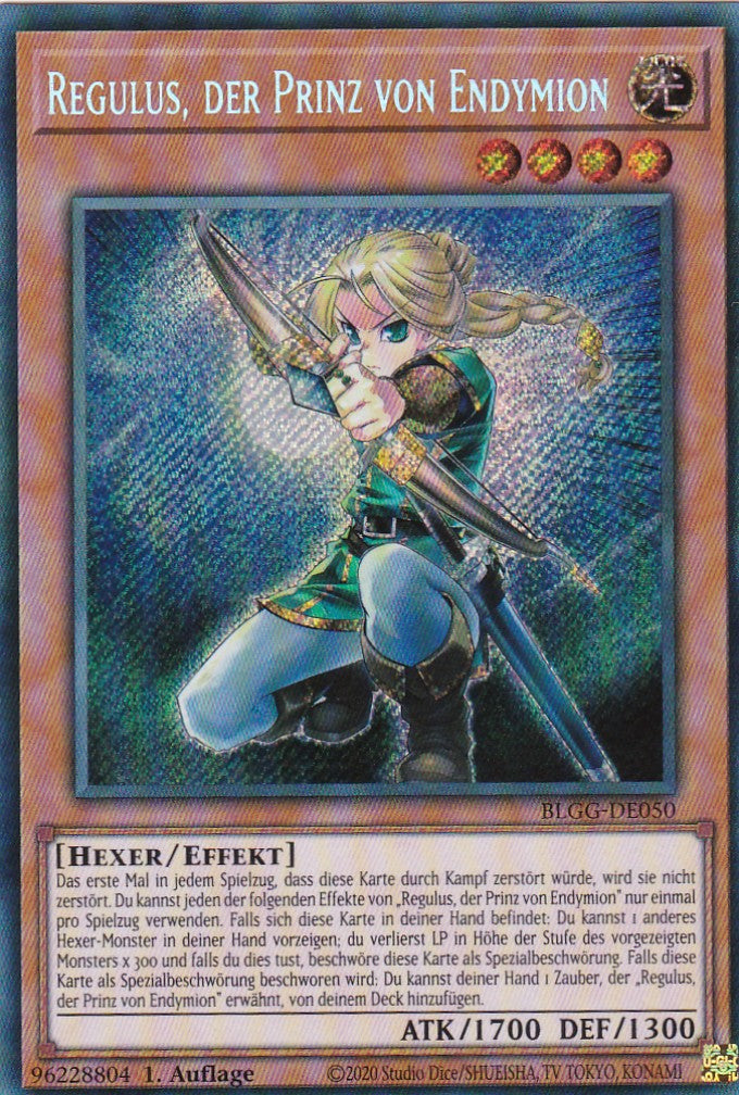 Regulus, der Prinz von Endymion - BLGG-DE050 - Secret Rare - Deutsch - 1. Auflage - Battles of Legend: Glorious Gallery - Yu-Gi-Oh!