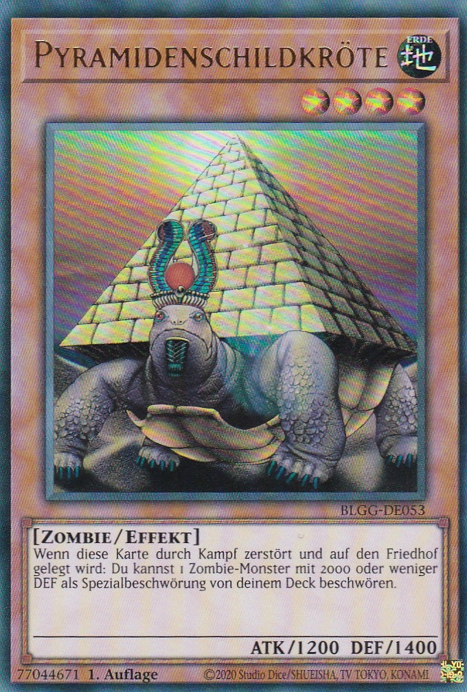 Pyramidenschildkröte - BLGG-DE053 - Ultra Rare - Deutsch - 1. Auflage - Battles of Legend: Glorious Gallery - Yu-Gi-Oh!