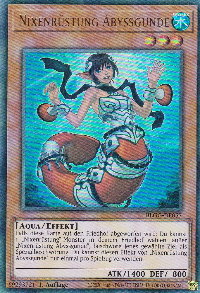 Nixenrüstung Abyssgunde - BLGG-DE057 - Ultra Rare - Deutsch - 1. Auflage - Battles of Legend: Glorious Gallery - Yu-Gi-Oh!