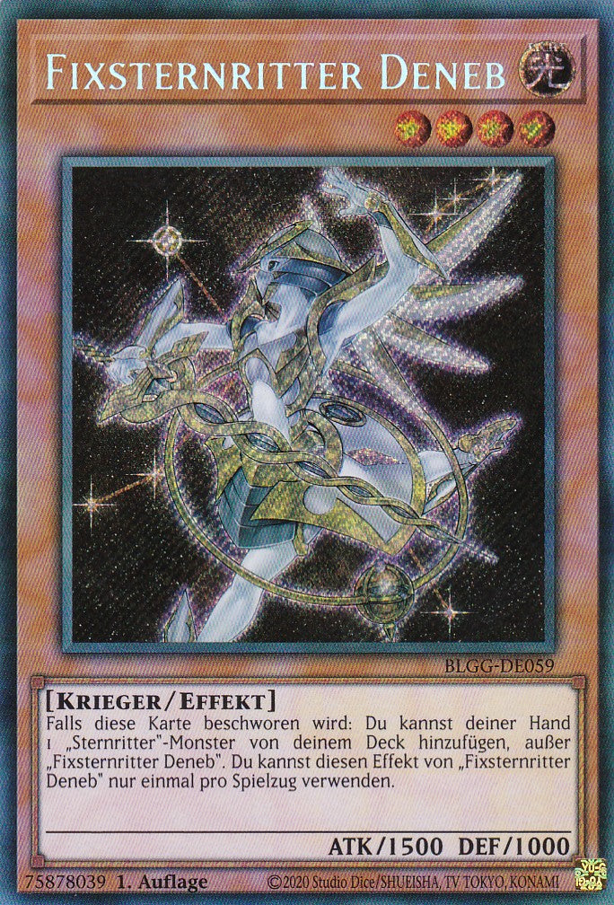 Fixsternritter Deneb - BLGG-DE059 - Secret Rare - Deutsch - 1. Auflage - Battles of Legend: Glorious Gallery - Yu-Gi-Oh!