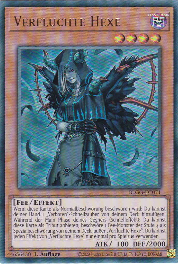 Verfluchte Hexe - BLGG-DE071 - Ultra Rare - Deutsch - 1. Auflage - Battles of Legend: Glorious Gallery - Yu-Gi-Oh!
