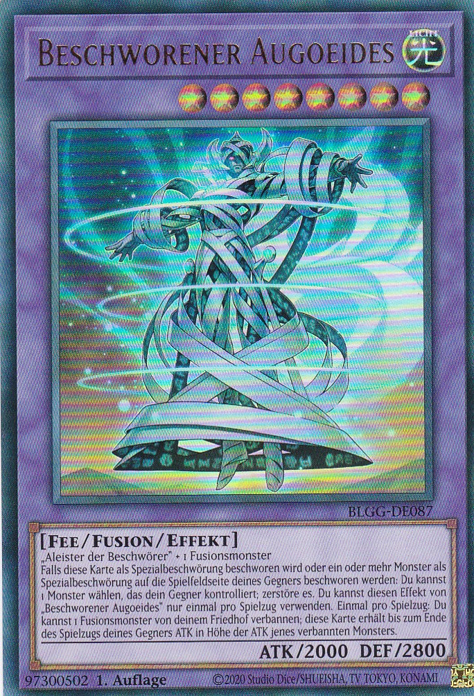 Beschworener Augoeides - BLGG-DE087 - Ultra Rare - Deutsch - 1. Auflage - Battles of Legend: Glorious Gallery - Yu-Gi-Oh!