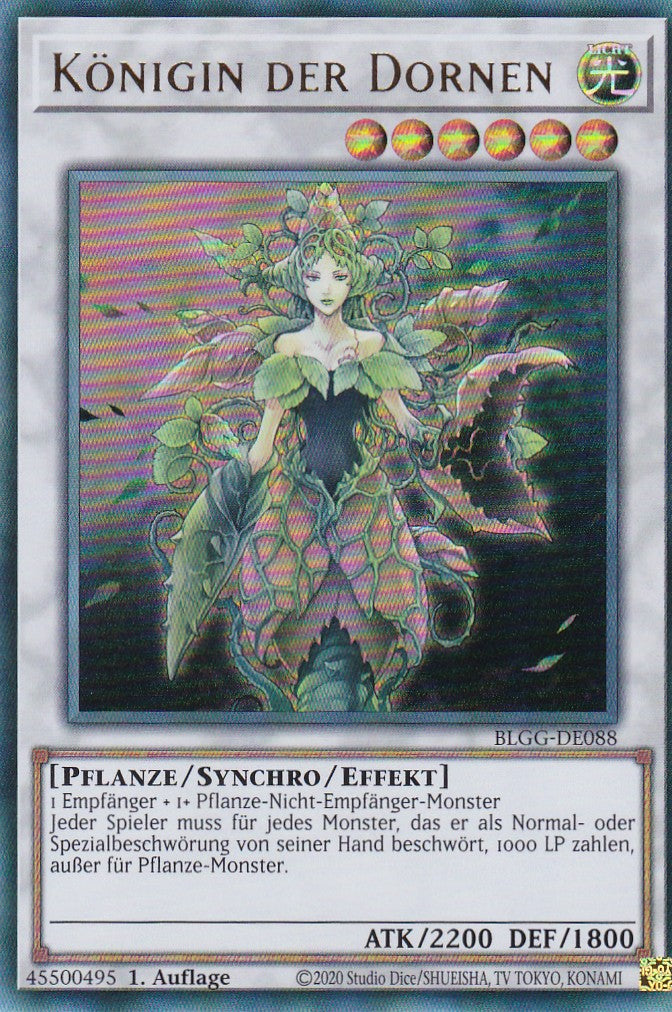 Königin der Dornen - BLGG-DE088 - Ultra Rare - Deutsch - 1. Auflage - Battles of Legend: Glorious Gallery - Yu-Gi-Oh!
