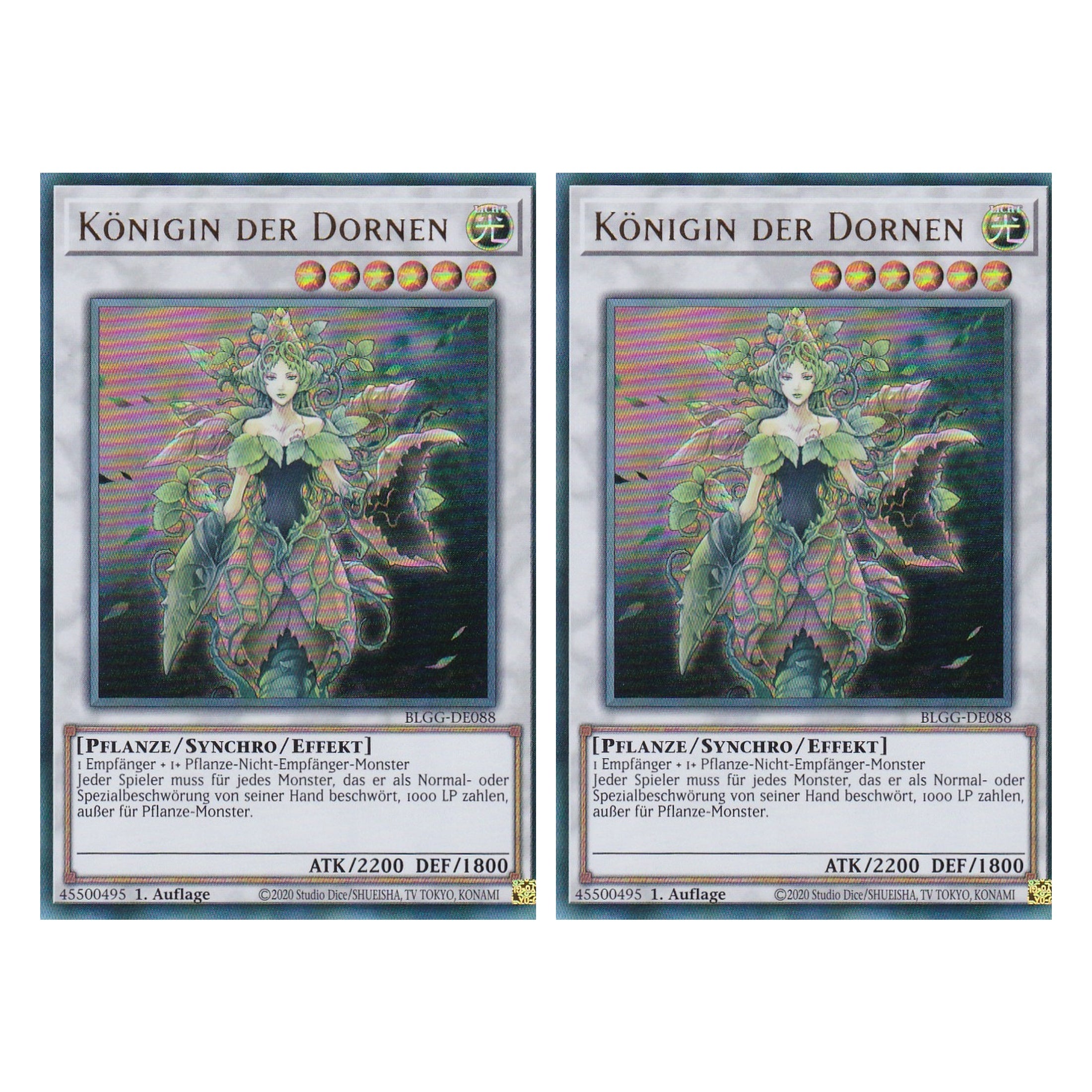 Königin der Dornen - BLGG-DE088 - Ultra Rare - Deutsch - 1. Auflage - Battles of Legend: Glorious Gallery - Yu-Gi-Oh! - Duo Set (2 Stück)