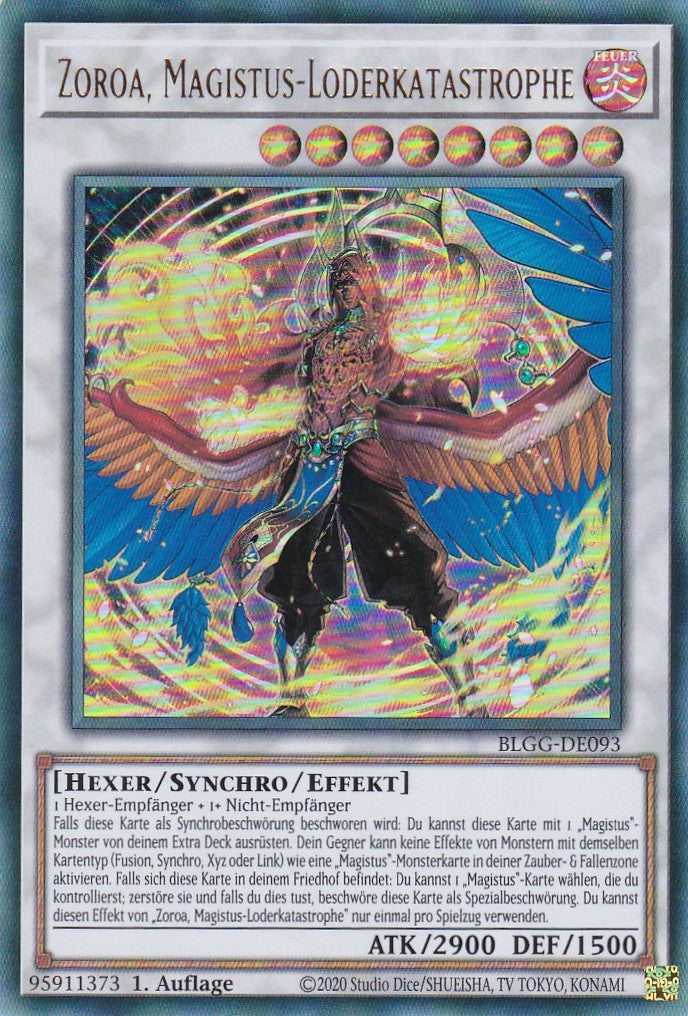 Zoroa, Magistus-Loderkatastrophe - BLGG-DE093 - Ultra Rare - Deutsch - 1. Auflage - Battles of Legend: Glorious Gallery - Yu-Gi-Oh!