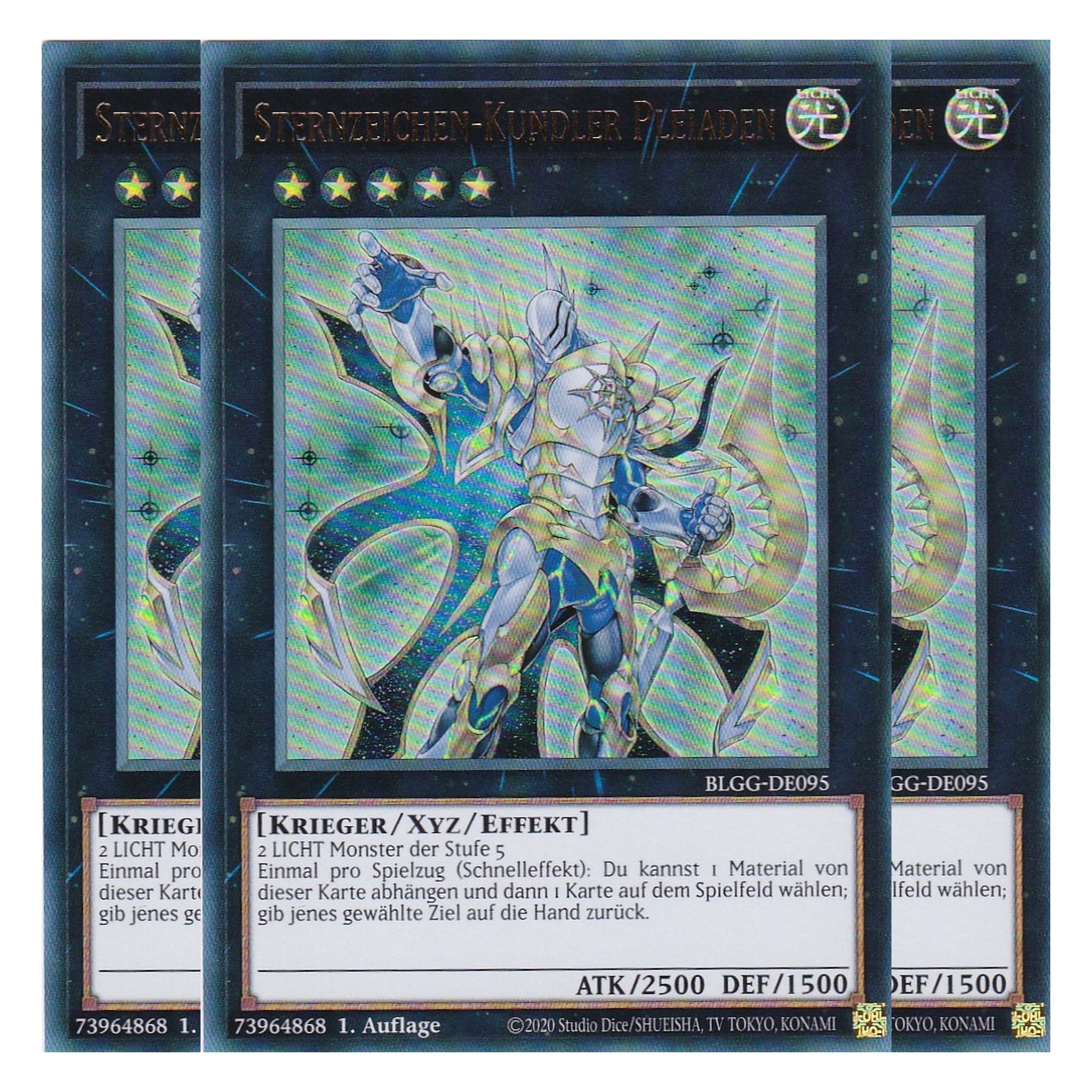 Sternzeichen-Kundler Pleiaden - BLGG-DE095 - Ultra Rare - Deutsch - 1. Auflage - Battles of Legend: Glorious Gallery - Yu-Gi-Oh! - Playset (3 Kopien)