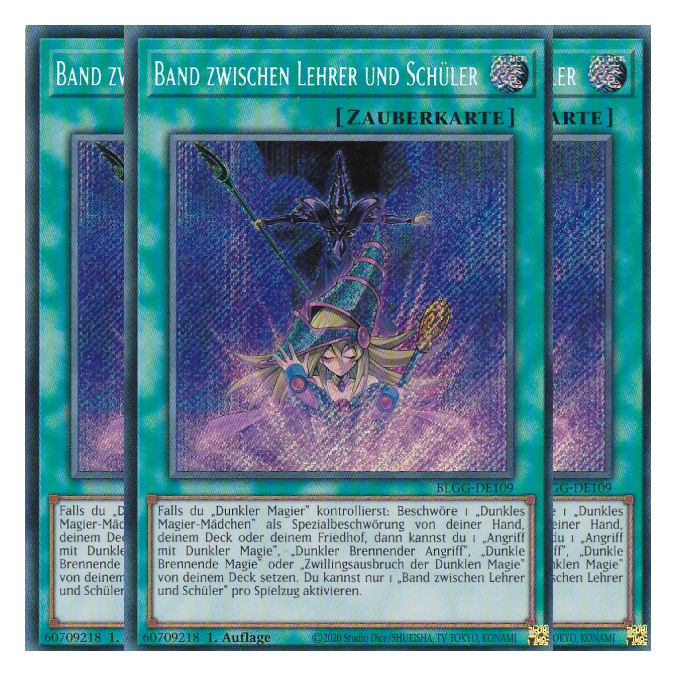 Band zwischen Lehrer und Schüler - BLGG-DE109 - Secret Rare - Deutsch - 1. Auflage - Battles of Legend: Glorious Gallery - Yu-Gi-Oh! - Playset (3 Kopien)