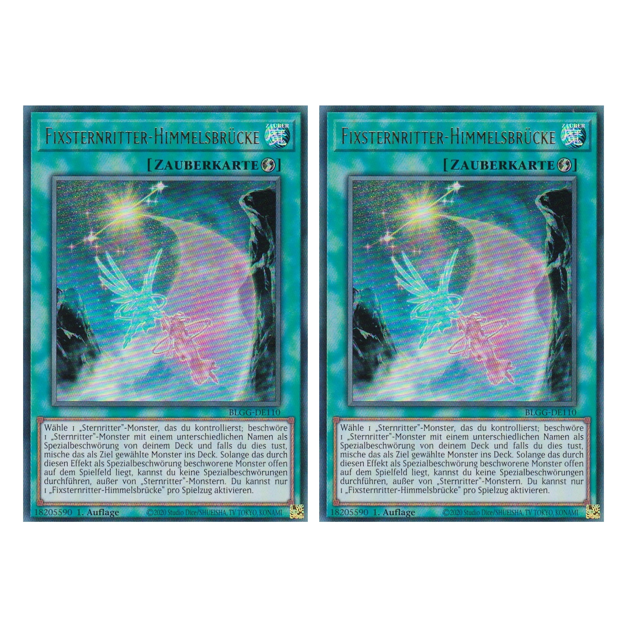 Fixsternritter-Himmelsbrücke - BLGG-DE110 - Ultra Rare - Deutsch - 1. Auflage - Battles of Legend: Glorious Gallery - Yu-Gi-Oh! - Duo Set (2 Stück)