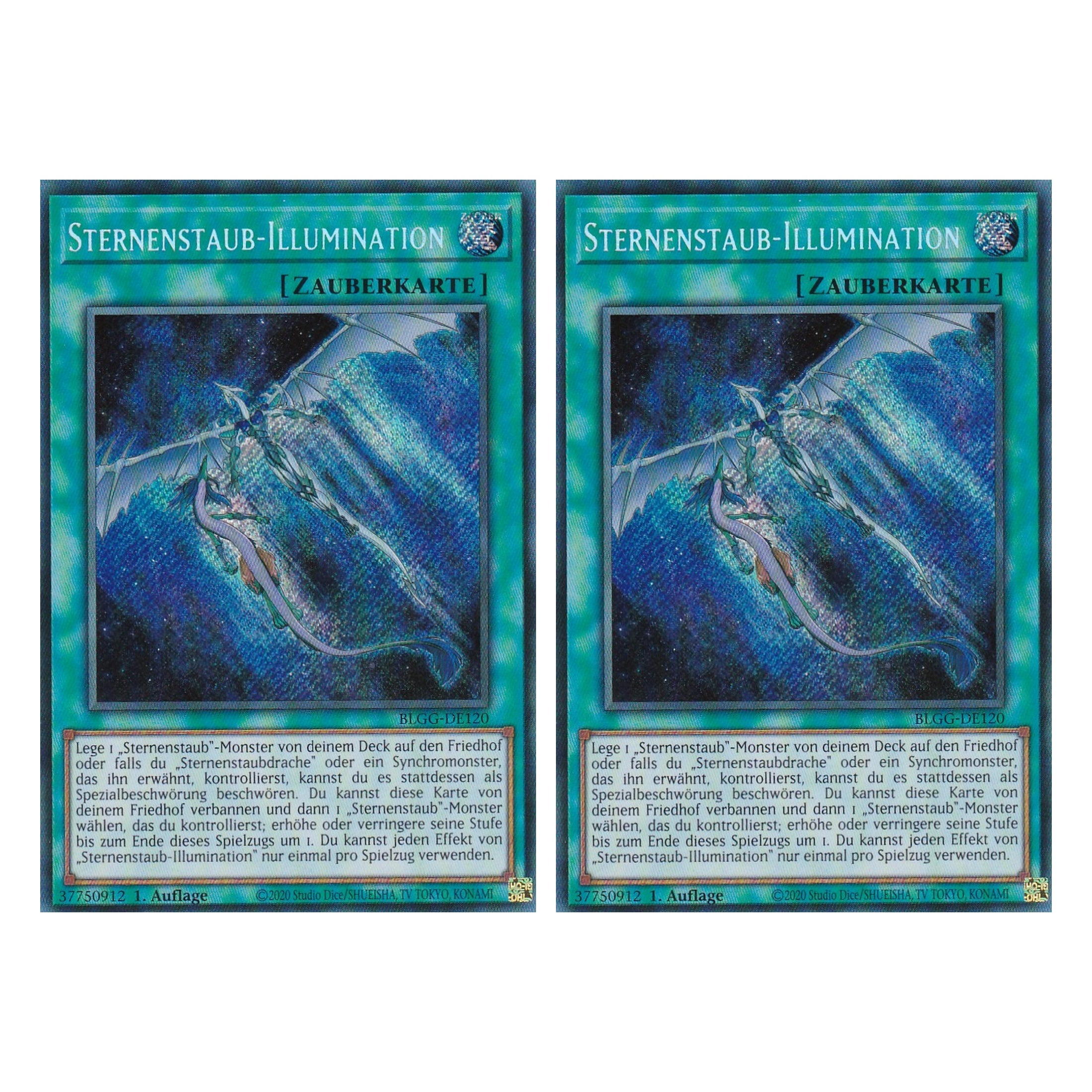 Sternenstaub-Illumination - BLGG-DE120 - Secret Rare - Deutsch - 1. Auflage - Battles of Legend: Glorious Gallery - Yu-Gi-Oh! - Duo Set (2 Stück)