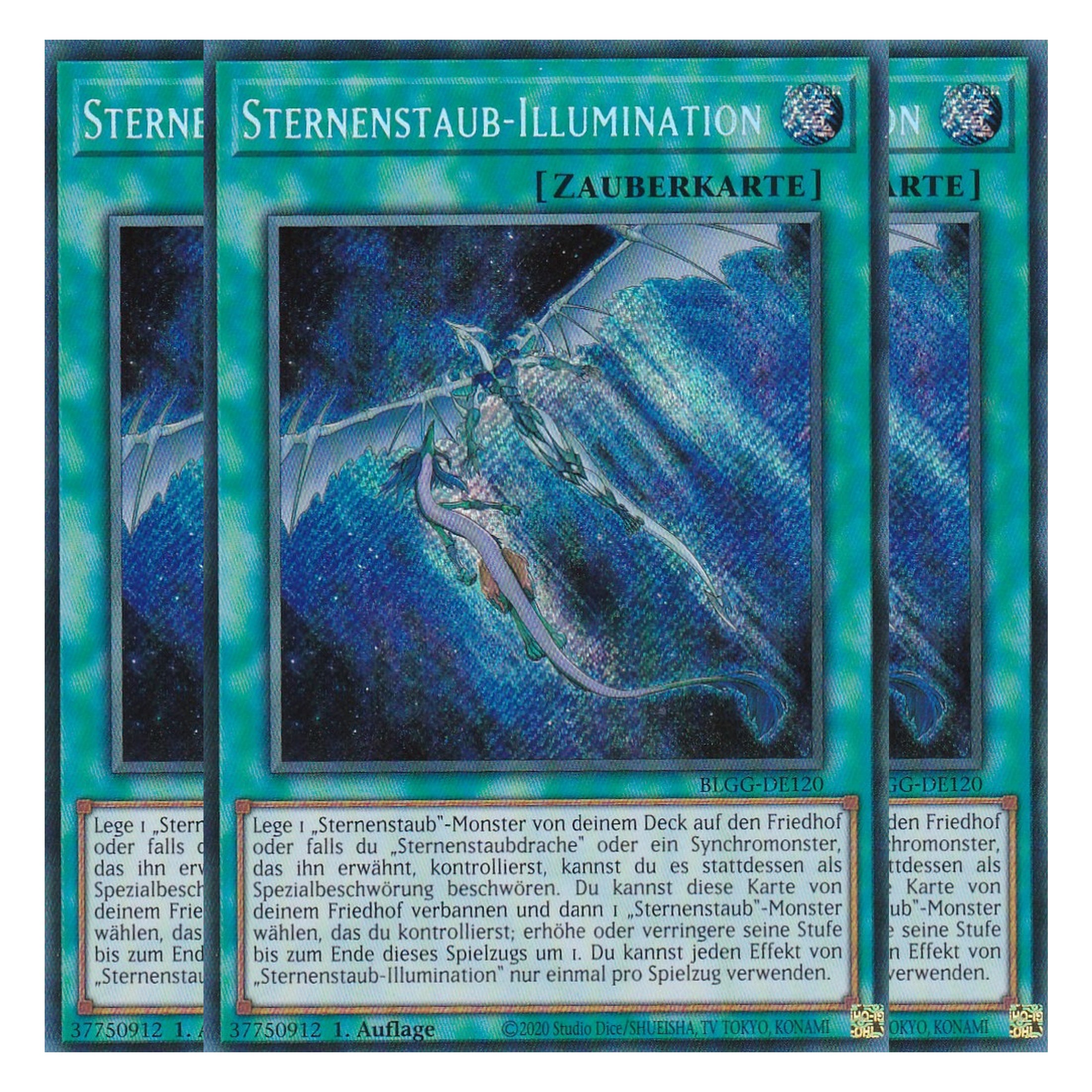 Sternenstaub-Illumination - BLGG-DE120 - Secret Rare - Deutsch - 1. Auflage - Battles of Legend: Glorious Gallery - Yu-Gi-Oh! - Playset (3 Kopien)