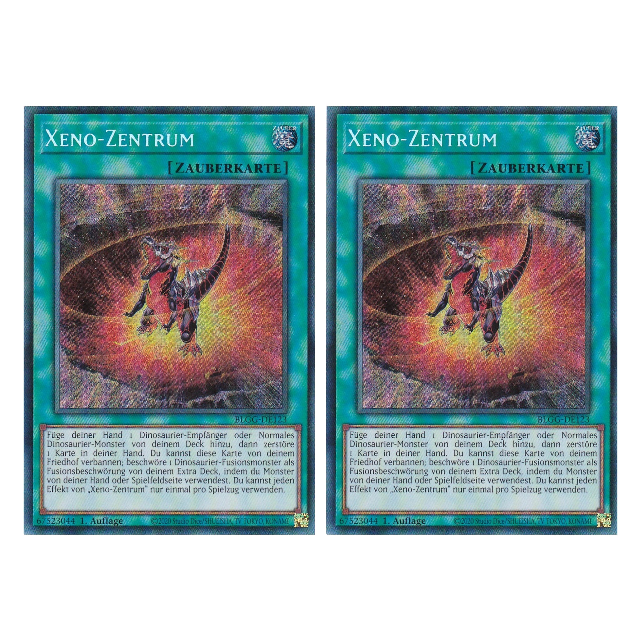Xeno-Zentrum - BLGG-DE123 - Secret Rare - Deutsch - 1. Auflage - Battles of Legend: Glorious Gallery - Yu-Gi-Oh! - Duo Set (2 Stück)