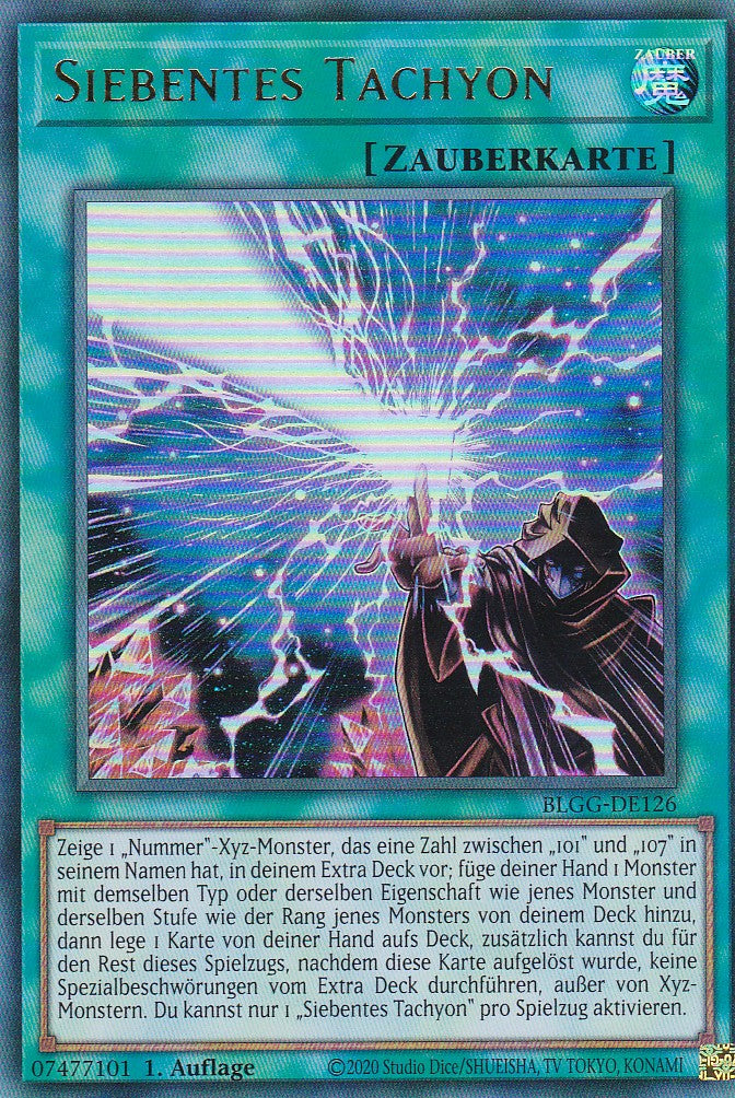 Siebentes Tachyon - BLGG-DE126 - Ultra Rare - Deutsch - 1. Auflage - Battles of Legend: Glorious Gallery - Yu-Gi-Oh!