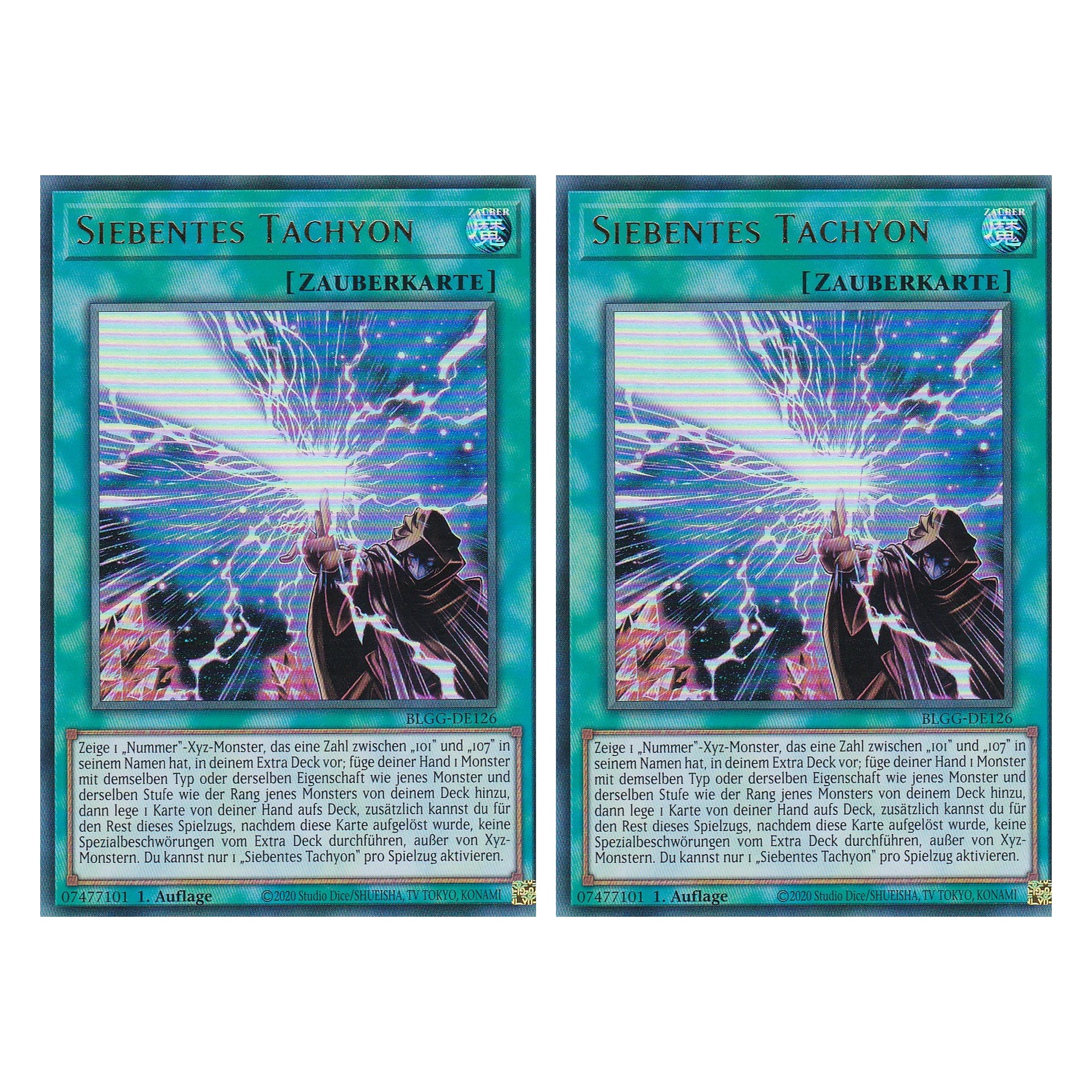 Siebentes Tachyon - BLGG-DE126 - Ultra Rare - Deutsch - 1. Auflage - Battles of Legend: Glorious Gallery - Yu-Gi-Oh! - Duo Set (2 Stück)