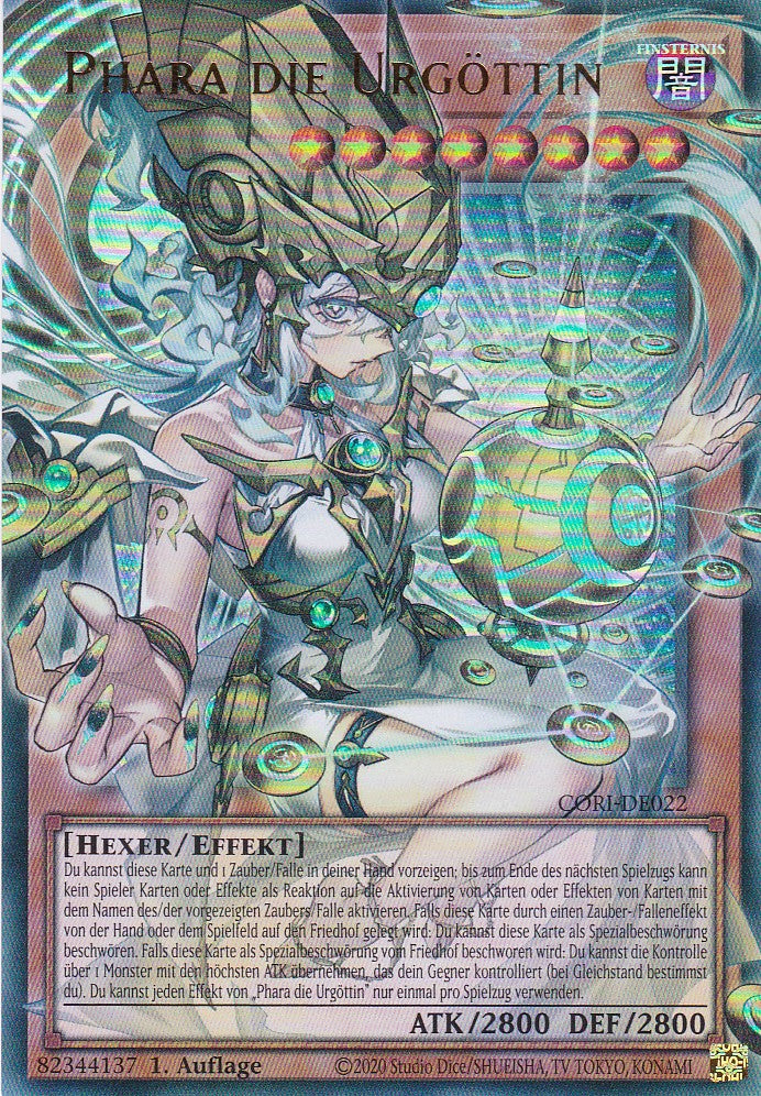 Phara die Urgöttin - CORI-DE022 - Ultra Rare (Overframe) - Deutsch - 1. Auflage - Chaos Origins - Yu-Gi-Oh!