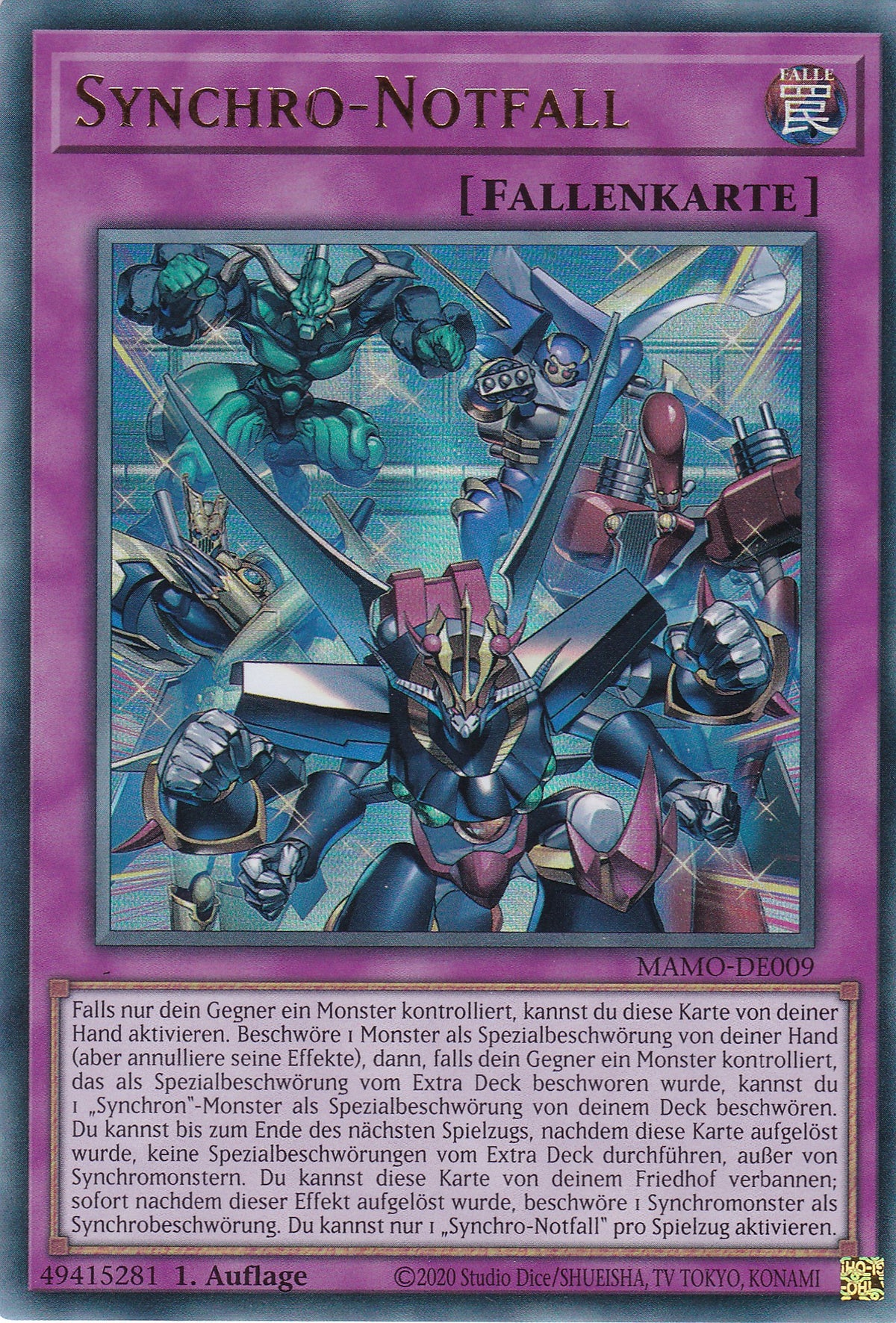 MAMO-DE009 - Synchro-Notfall - Ultra Rare - Deutsch - 1. Auflage - Magnificent Monsters - Yu-Gi-Oh!